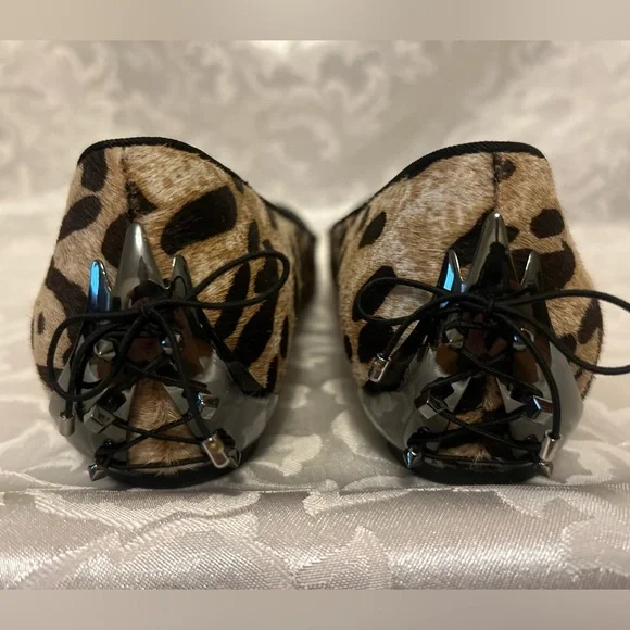 Sam Edelman Joya Calf Hair Leopard Print Ballet Flats, Size 9 - Picture 5 of 12